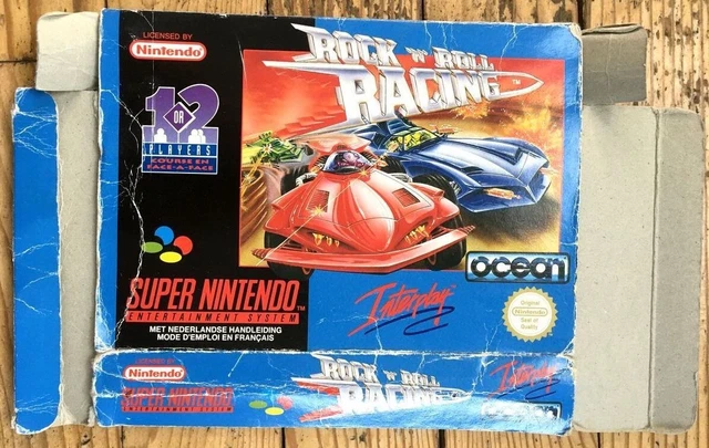 Boîte Vide 100% Originale Rock 'N' Roll Racing Super Nintendo Snes Pal Fah And &