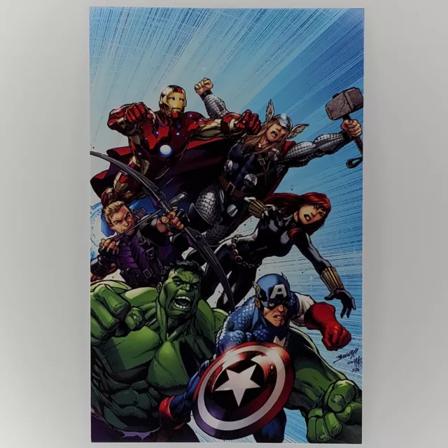 Black Widow Postcard Marvel Comics Avengers Captain America Thor Iron Man Hulk