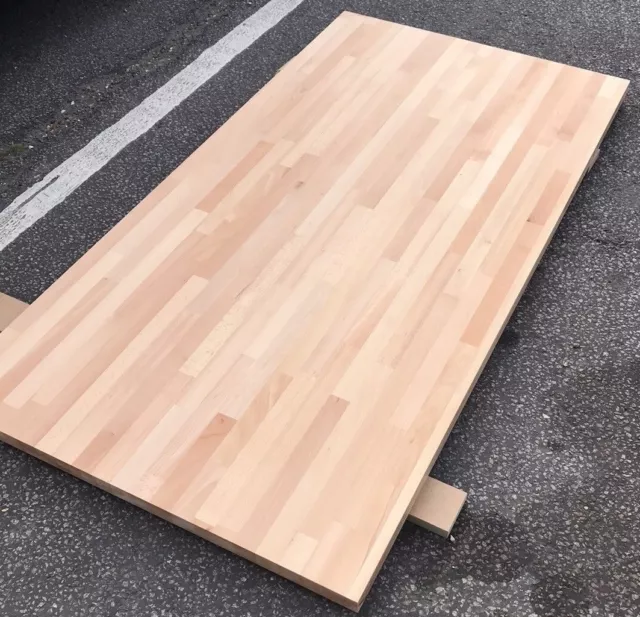 Custom Size Worktop/Tabletop 40mm thick Solidwood Beech Oiled Ready to Install