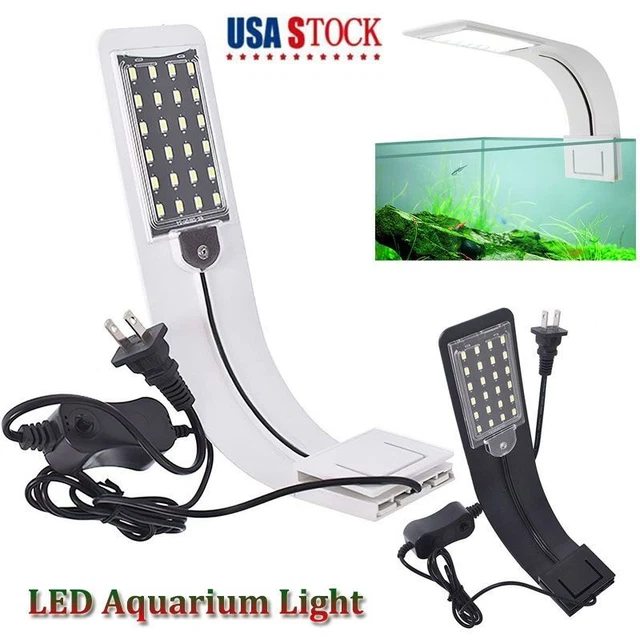 Bright LED Aquarium Light Plants Grow Light Clip-on Lamp Fish Tank Waterproof