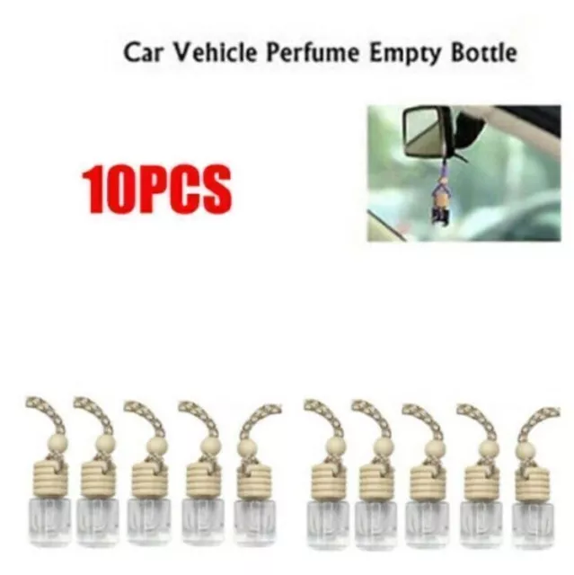10X Car Air Freshener Diffuser Essential Oil Aromatherapy Fragrance Bottles