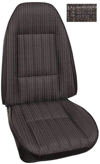 1979 Camaro Standard Cloth Black Front Bucket Seat Upholstery