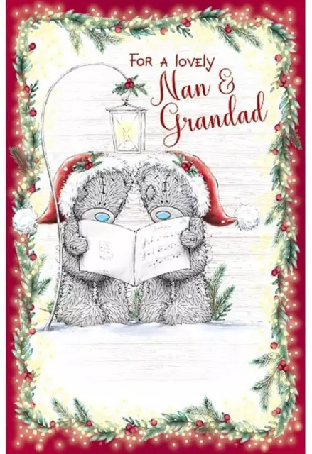 NAN and Grandad Me To You Carte Blanche Bear Tatty Teddy Christmas Card