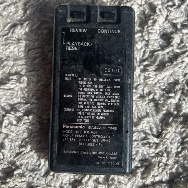 VINTAGE PANASONIC EASA-PHONE KX-A56 Pickup Remote Controller £4.38 ...
