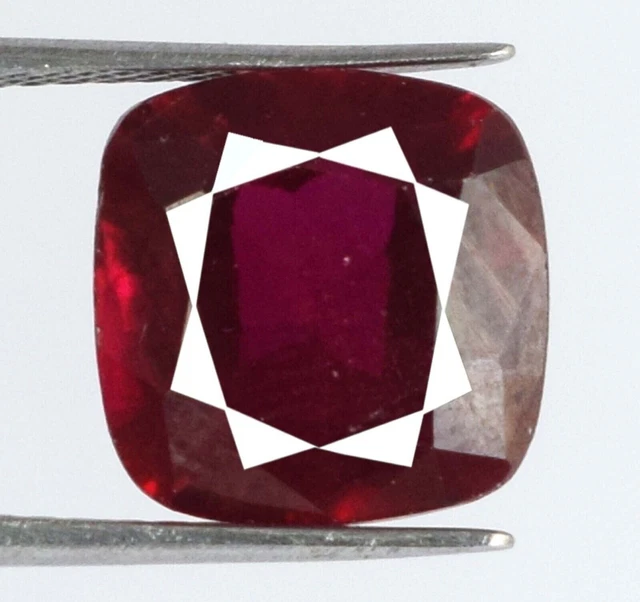 Rubis Naturel Burma AA 14.90Ct Forme Coussin - Rouge Vif Non Traité - Gemme Collection