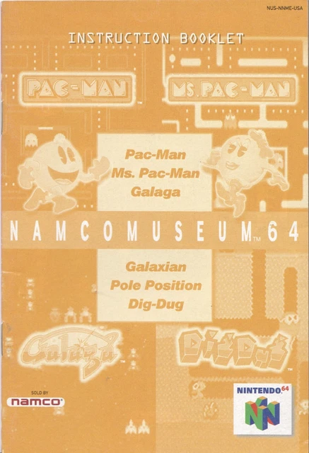 Nintendo 64 Guide.pdf MANUEL DU LIVRET d'instructions Nintendo 64 Namco Museum 64 EUR 5,56 ...