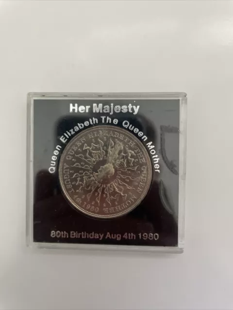 Her Majesty Queen Elizabeth The Queen Mother 80Th Birthday Coin August 4Th 1980.