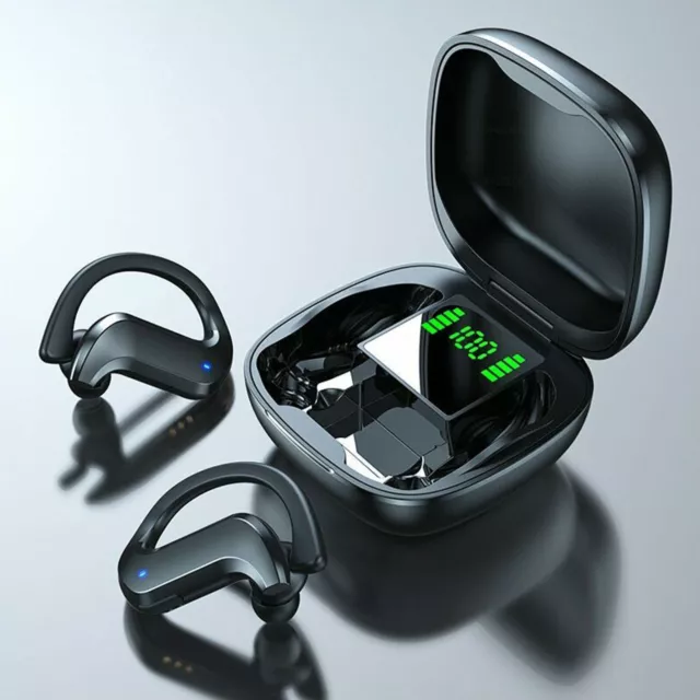 Écouteurs étanches IP68 pour la natation, la douche, le bain, la conduite,  le sauna, les écouteurs sans fil Bluetooth 5.0 avec étui de chargement sans  fil, écouteurs haut de gamme à basses