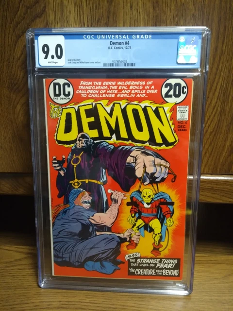 Free Shipping 1972 DC Comics Demon 4 CGC 9.0 White Pages