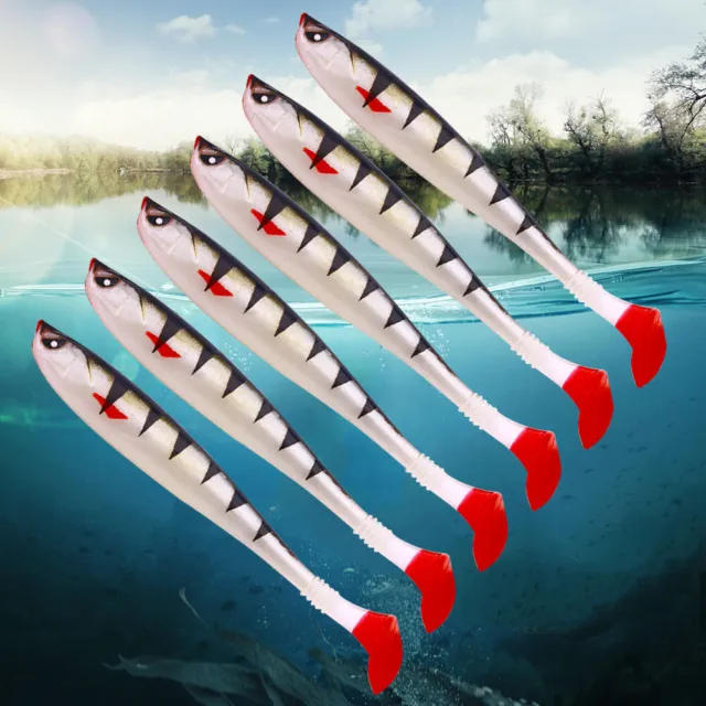 6PCS ARTIFICIAL SOFT T-Tail Bait 9cm Multifunctional Fishing