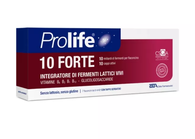 PROLIFE 10 FORTE 7 Flaconcini da 8 ml - Fermenti Lattici Vivi