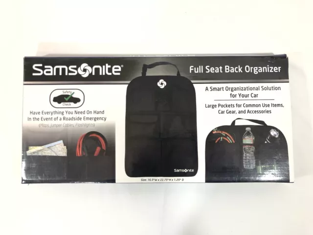 Samsonite Car Seat Back Organizer Holder phone ipad Travel Storage Bag Hanger