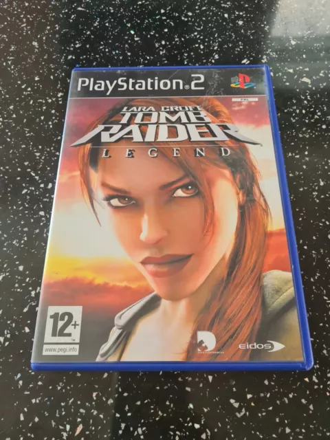 Sony PlayStation 2 PS2 Lara Croft Tomb Raider LEGEND game + case + instructions