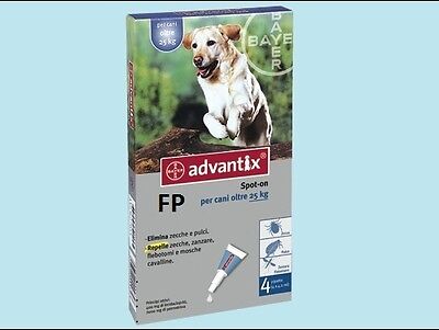 Advantix Spot On Bayer Cani Oltre 25Kg,Antipulci,Antiparassitario Pulci E Zecche