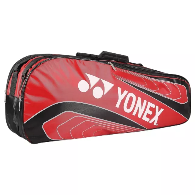 Yonex Schlägertasche Sunr 23025 Reißverschlussfach zur Aufbewahrung rot/schwarz