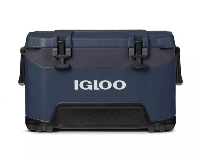 Igloo Bmx 52 Heavy Duty Cool Box 49L Drinks Cooler Camping Fishing Blue/Grey