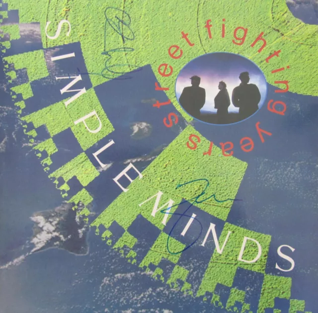 Simple Minds Autogramm signiert signed Jim+Charl. LP Vinyl Street Fighting Years