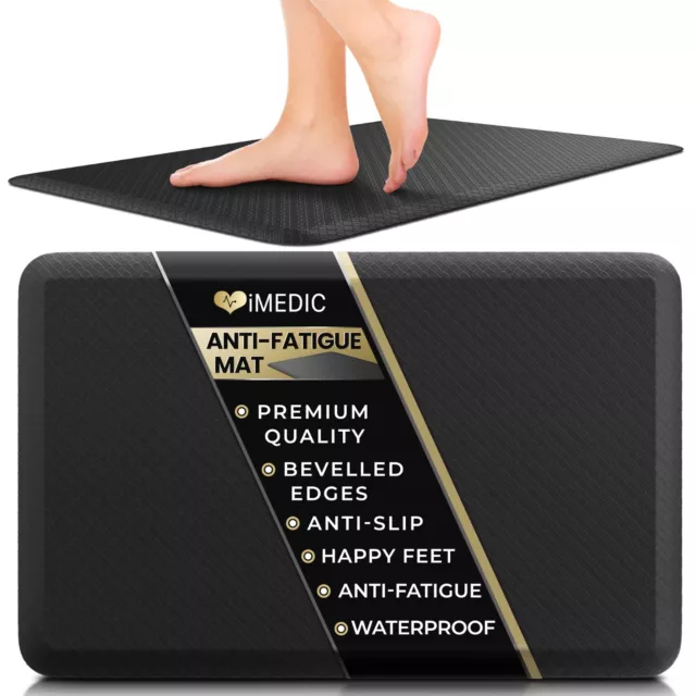 Anti Fatigue Mat Kitchen Standing Floor Non Slip Safety Heavy Duty Cushioned UK