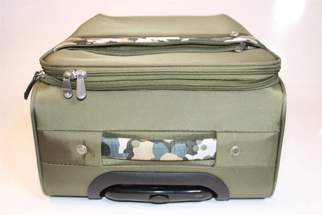 Samantha Brown Olive Geo Camo 2PC Set Carry On / Tote NEW Luggage S7655-35-2PC 9