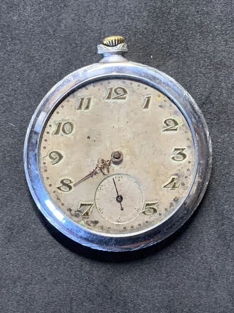 Montre Gousset Ancienne Chloé Mécanique - Vintage, Bon état, Tient L'heure