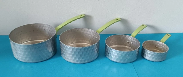 Ensemble De Casseroles En Alu Pour Dînette - Vintage - Jeu De Poupée