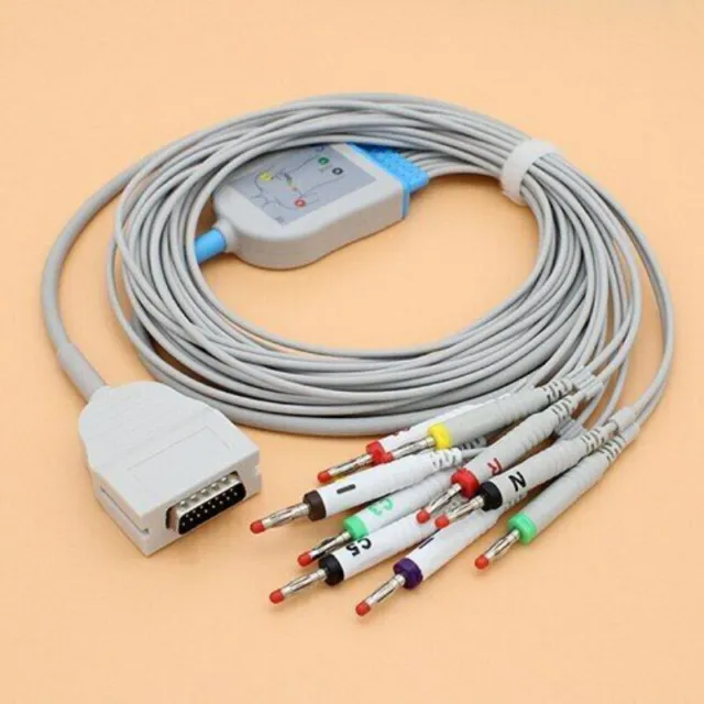 ECG EKG 10Leads 4.0 Banana Cable Leadwire for Brudick EK10-E530 Patient Monitor