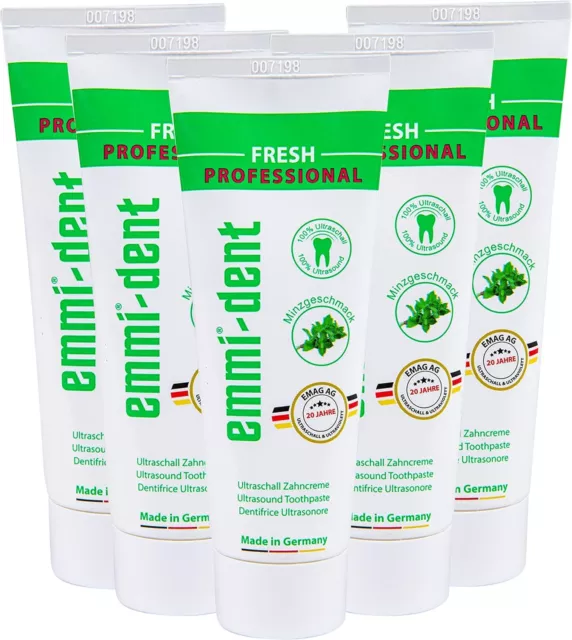 Emmi-Dent Ultraschall Zahncreme „Fresh“ I Mit Frischem Pfefferminz-Geschmack