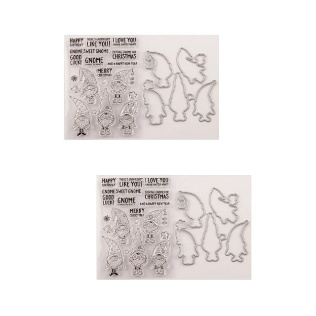 4 Pcs Christmas Die Set Cuts Card Making Snowflake Stamp Old Fashioned 3