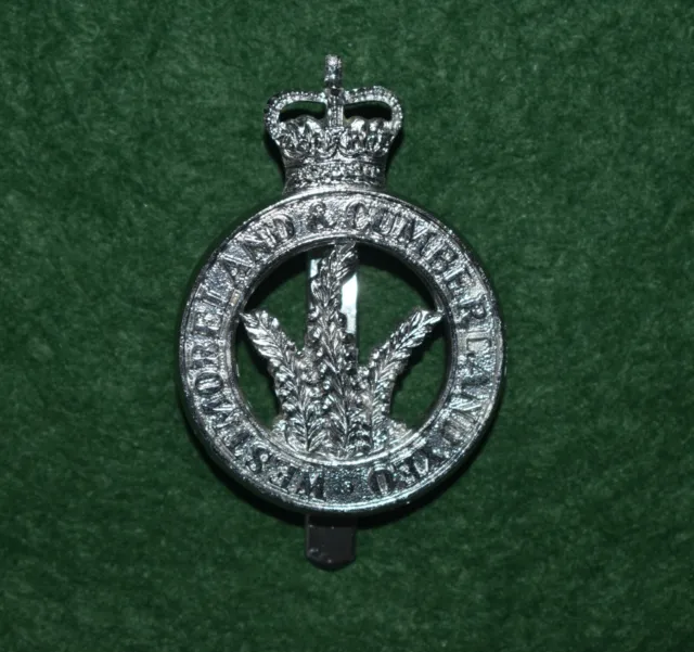 The (Westmorland & Cumberland Yeomanry) 851st Ind. By RA (TA) Anodised Cap badge