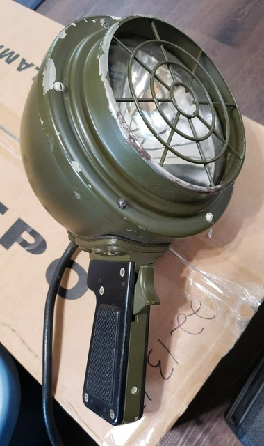 Vintage WWII Grimes G-3160 Military Signaling Light 12"x 7" Tested