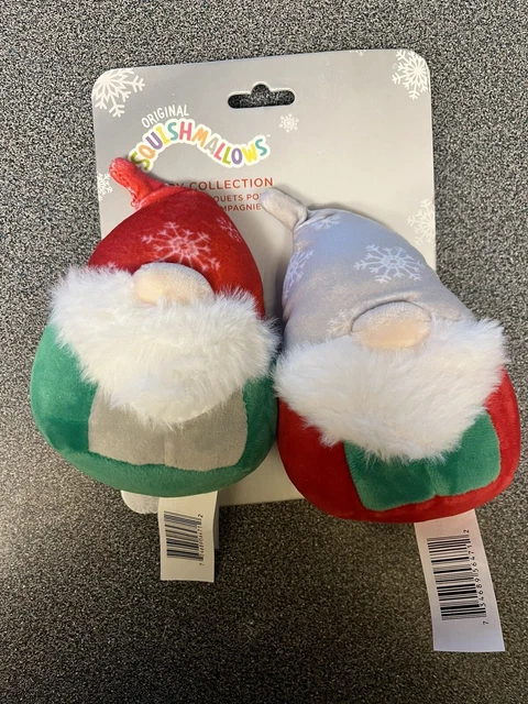 New Squishmallows Pet Toy Collection Christmas Holiday Gnomes Beelie Dog Puppy