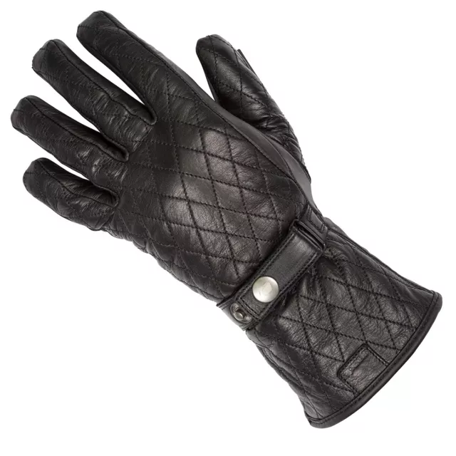 SPADA Hartbury Wp Imperméable Femmes Cuir Gants Moto Noir