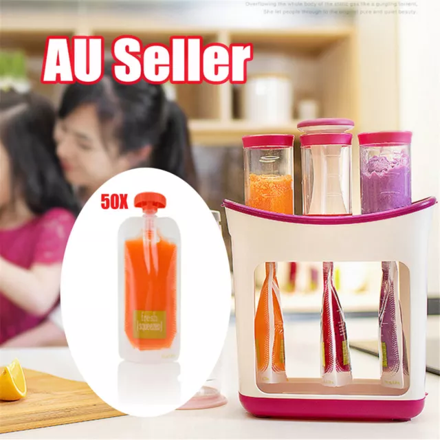 AU New Baby Feeding Food Squeeze Station ToddlQA Infant MakRO DispensCZ