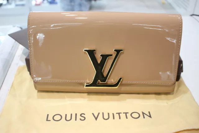 LOUIS VUITTON Blanc Corail Vernis Brea GM Monogram Hand bag RP$3500.00 -  SR4133