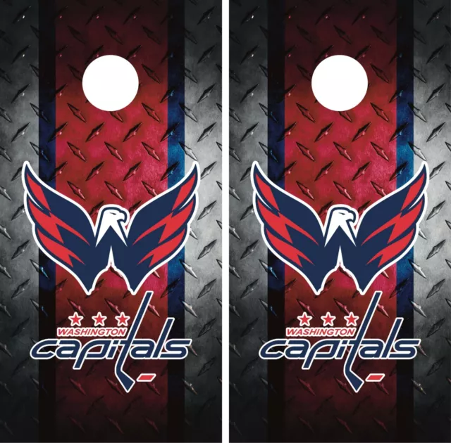 Washington Capitals Cornhole Wrap Skin Decal NHL Sports Board Decal Sticker