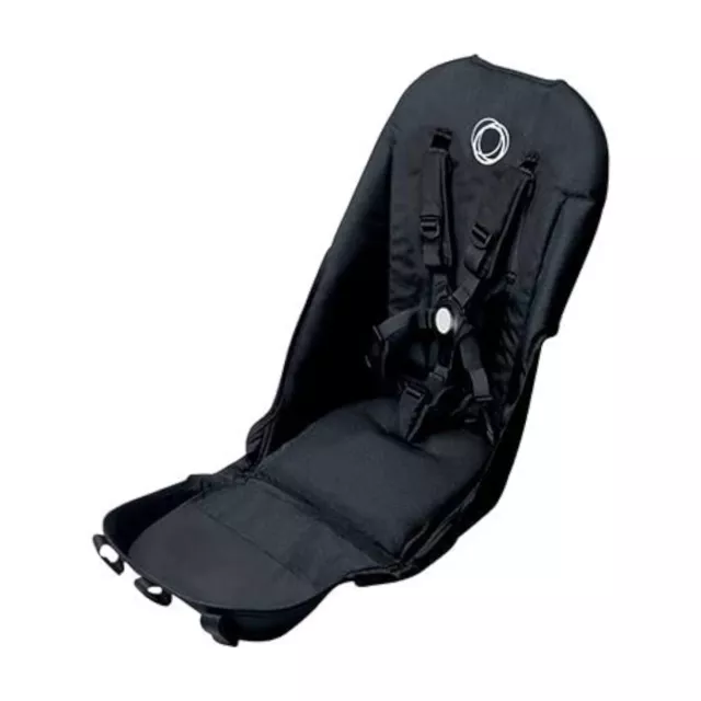 Bugaboo Donkey Black seat fabric with 5 point harness