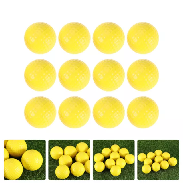 12 Pcs Golf Foam Ball Realistic Golfing Balls Interior Accessories