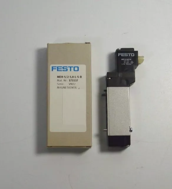 FESTO MEH-5/2-5,0-L-S-B -NEW- ; 173137 Magnetventil