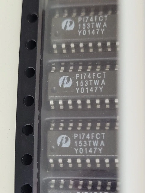 (5 PCS) PI74FCT153ATW Multiplexer 2 Func 4 Line Input 1 Line Output CMOS SOIC16