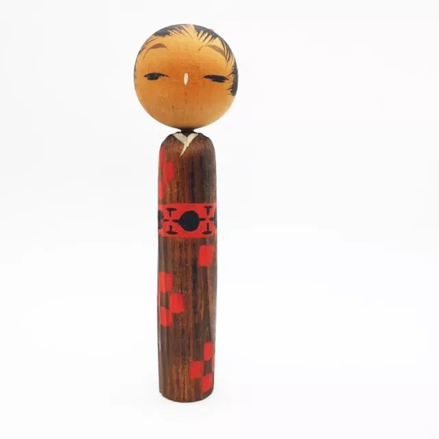 Japanese Kokeshi Wood Vintage Sosaku Wooden Doll Figurine Hand Carved