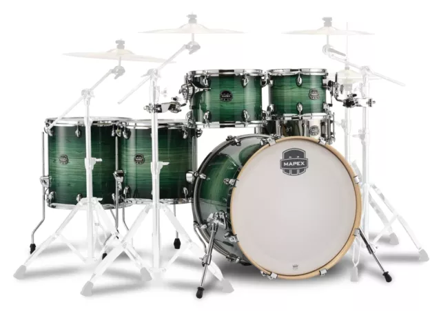 Mapex MXAR628SCFG Armory Stage+ Shellset Emerald Burst Schlagzeug Kesselsatz