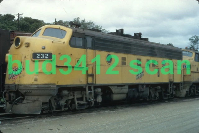 CNW Chicago & North Western F3 #232 at ?? DUPLICATE Slide!