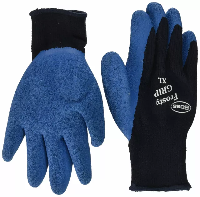 Boss #8439X Frosty Grip Extreme String Knit Glove. Size X-Large, Color Blue