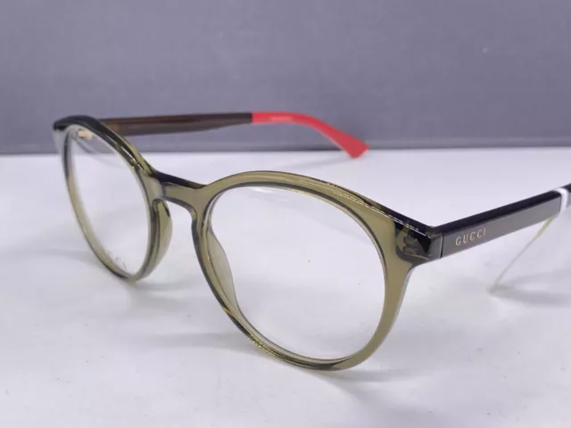 Gucci Brille Damen Grau Grün Rund Panto  Kunststoff GG 04080 3