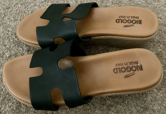 LADIES BIOGOLD ITALIAN Leather Sandals Size 5 UK EU 38 EUR 11 31 PicClick IT
