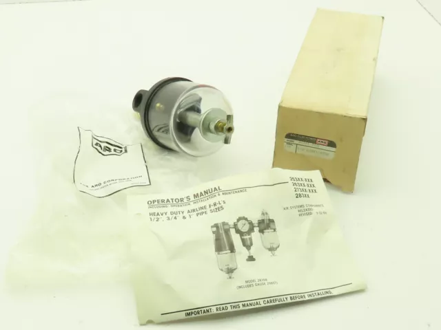 Aro 26341-000 Pneumatic Air Lubricator 1/2" NPT 200 PSI Max