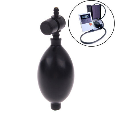 Esfigmómetro de presión arterial de goma negra ajustable bomba bombilla accesorio válvula Jo