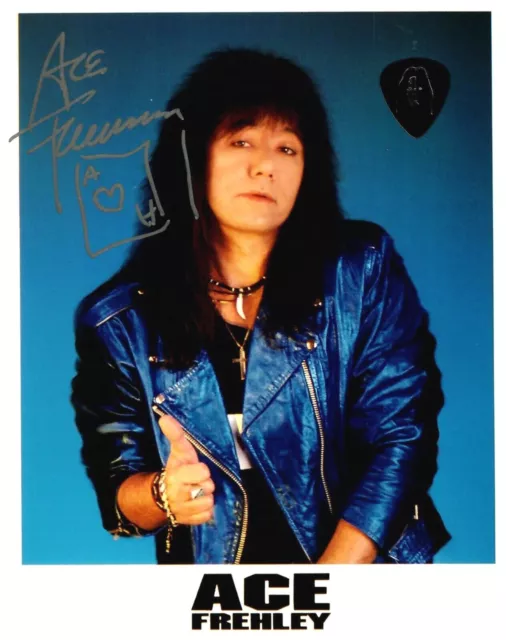 "Kiss" Ace Frehley Hand Signed 8X10 Color Photo COA