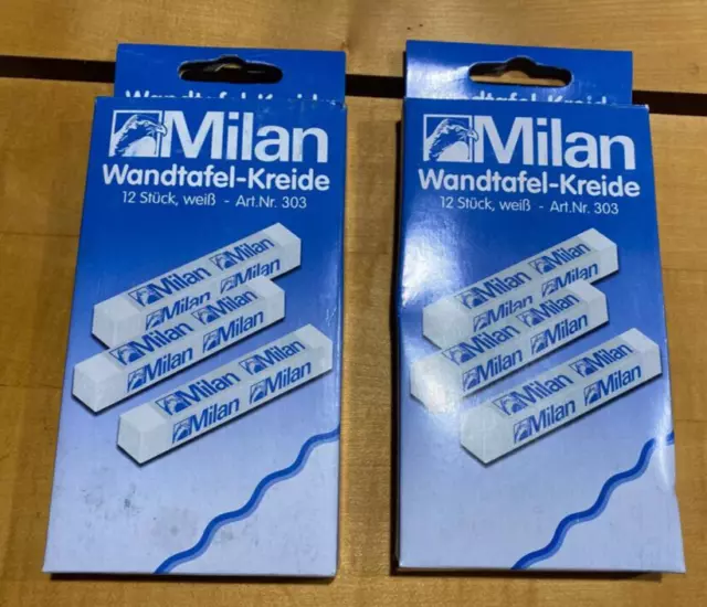 MILAN**Wandtafel-Kreide**eckig**Art.-Nr. 303**12 Stk./Pack**weiß**NEU/OVP