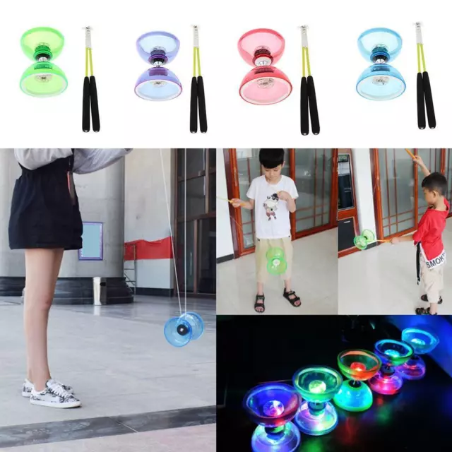 Dreifachlager Diabolo LED leuchtet chinesisches Yoyo Spielzeug, Jonglier